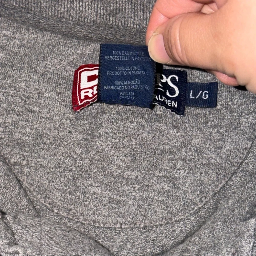 Chaps Ralph Lauren Polo Shirt Mens XXL Gray Long Sleeve Cotton‎ Solid Casual